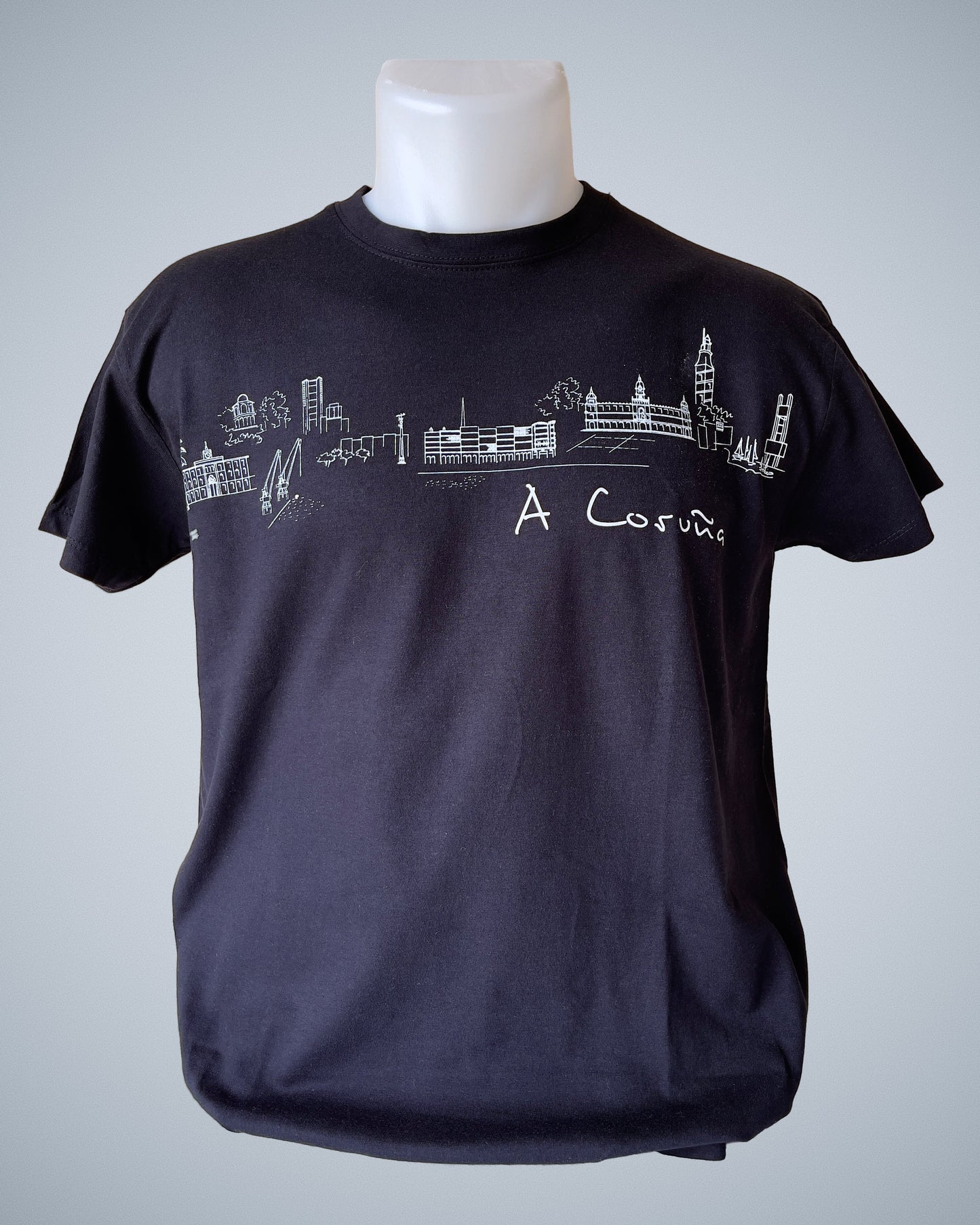 Camiseta skyline de A Coruña